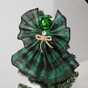 Pretty Burlap Holiday Christmas Angel